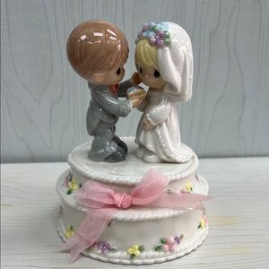 Precious Moments Bride and Groom Cake Topper